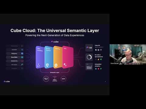 Semantic Layer Deep Dive w/ Brian Bickell (Cube) July 25, 2025
