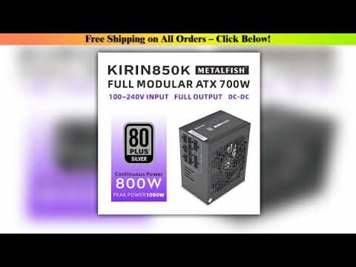 METALFISH KIRIN850K ATX-600W 700W Black Power Supply 80 PLUS SILVER Support ATX3.0 Gaming Computer