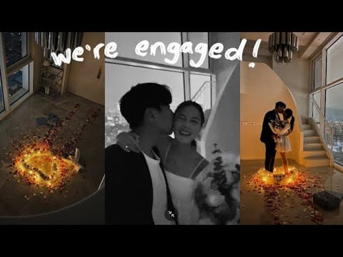 proposal + Q&A 💍🤍 he proposed after 2 months of dating, how we met, future kids, wedding plans