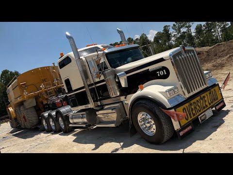 227. Вот как я перевозил водовозку на базе самосвала CAT? Дальнобой по США.