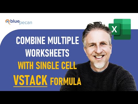 Combine Multiple Worksheets Into One Using VSTACK Formula | Stack Multiple Worksheets