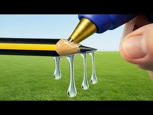 Why didn’t I know this! HOT GLUE + PENCIL and the result will surprise you!