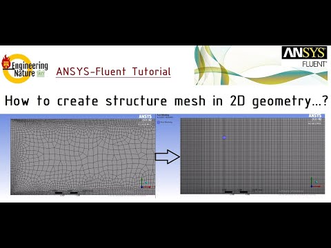 ANSYS-Fluent Tutorial || How to create structure mesh for 2D geometry