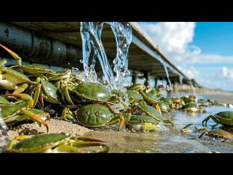 Xiao Zhang Caught A Great Harvest Of Crabs And Was Very Lucky To Catch A Large Number Of Conger Eels