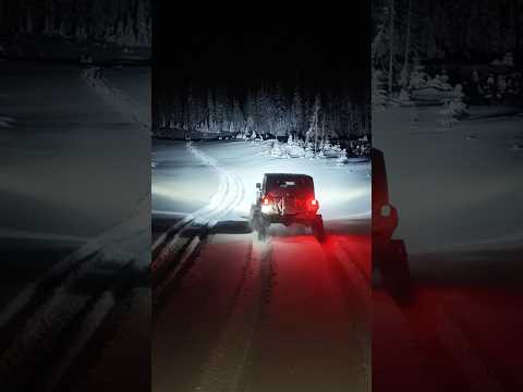 Jeep On Tracks In DEEP SNOW is SO Fun!