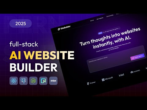 Build Your Own AI Website Builder Using PERN Stack | Full Stack React JS Project Tutorial