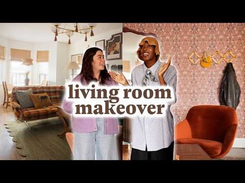 EXTREME Grandpa Chic Living Room Makeover: Fixing An Awkward Open Layout!