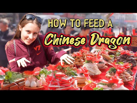 THE DRAGON IS COMING! 🐲 Chinese dragons in the streets of Wenzhou! 🐉 龙要来了!原来这样喂龙,太丰盛了吧!