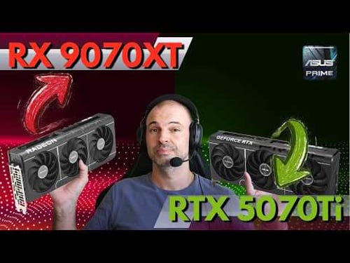 AMD RX9070 XT or NVIDIA RTX5070 Ti : Full tests, unboxing, value in RAM context 2026.