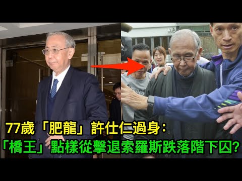 77歲「肥龍」許仕仁過身:養馬330萬、包養空姐850萬、收賄3400萬,「橋王」點樣從擊退索羅斯跌落階下囚?