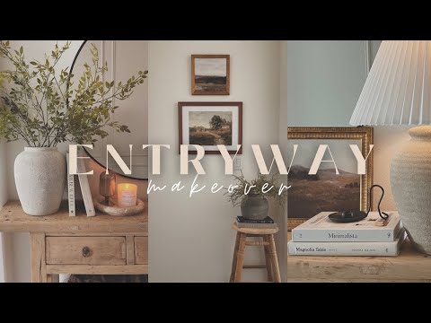 Entryway Makeover & Spring Decorate With Me 2023 || DIY Thrift Flips || DIY Accent Wall