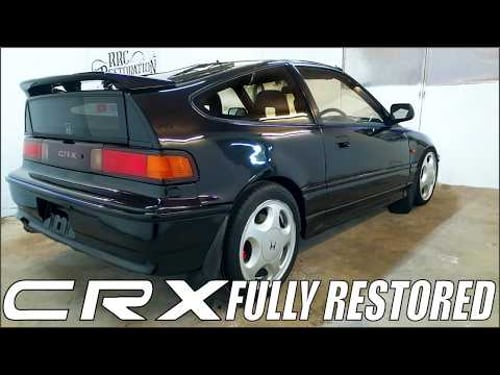 Full Restoration Of A Ruined Legend - 91 Honda CRX EF8