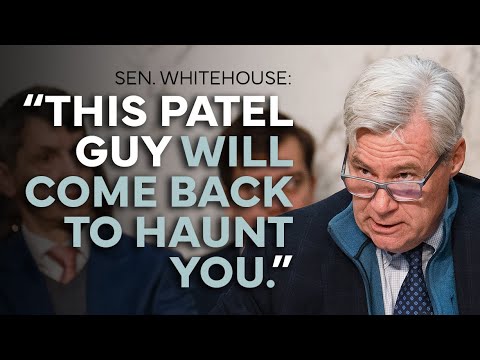 "Wild MAGA Behavior" & "Appallingly Bad Judgment": Sen. Whitehouse Makes the Case Against Kash Patel