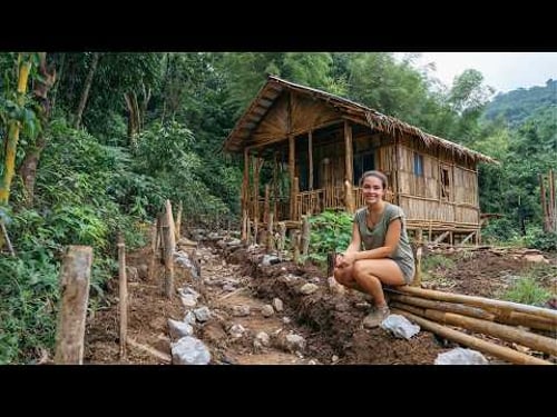 Young Woman Builds FARMHOUSE in the Jungle in 1 Year | Start to Finish by @XuanFreeLife5688