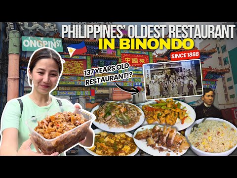 Philippines' OLDEST Restaurant 137 Years na Favorite daw ni Jose Rizal sa Binondo Manila. Since 1888