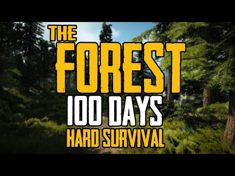 I Spent 100 Days in The Forest Hard Survival and Here's What Happened