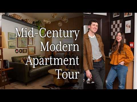 Inside @handyman.graham 281 Sq Ft Mid-Century Modern Apartment
