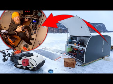 Two Days on the Ice in the World's Tiniest Ice Shack | Northern Maine Cusk Catch & Cook