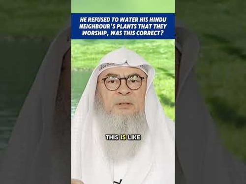 He refused to water his Hindu neighbor's plant🪴Tulsi that they worship, was he right assim al hakeem