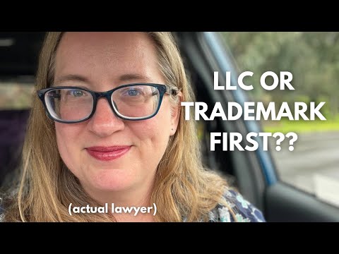 Which first: LLC or Trademark? || should you get an LLC or a trademark first?