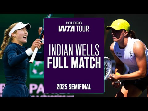 A Stunning Showdown 🤩 | Mirra Andreeva vs. Iga Swiatek 2025 Indian Wells Semifinal | WTA Full Match