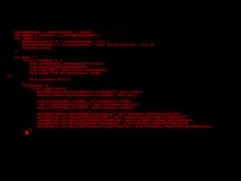 1H Long Relaxing Coding Screensaver Encrypted Programming Code Video VJ Loop no sound, no music