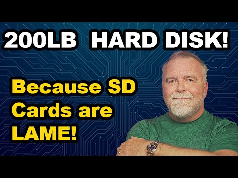 SD Cards are LAME! Watch a 200 Pound, 14" Drive from the 80s Boot UNIX!