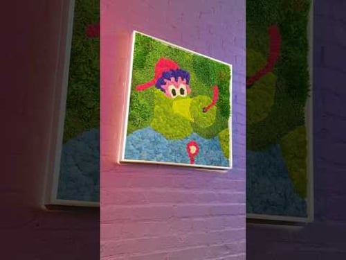 Phillie Phanatic Portrait in MOSS - a birthday tribute! #phillies #philliephanatic #philliesnation
