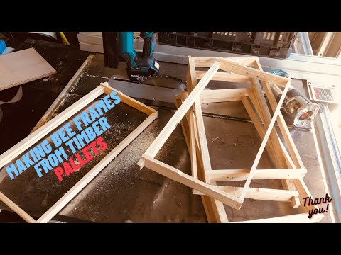 1. How do you make bee hive frames from pallets