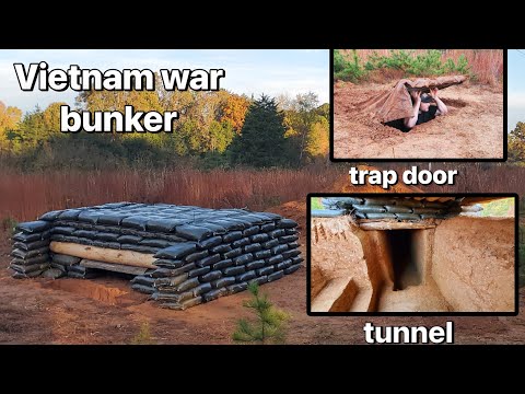 Building a Vietnam War inspired fighting position with Vietcong tunnel and spider hole