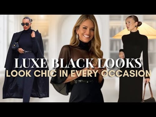 How to Wear Black | The Luxe Outfit Formulas That Always Look Chic