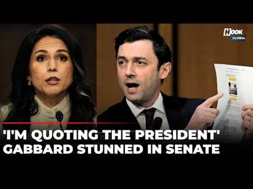 Democrat Ossoff Asks Tulsi Gabbard On The Face: 'President Request Your Presence At The FBI Raid?'