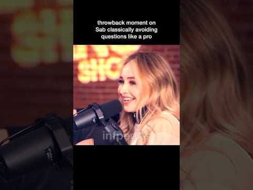 sabrina carpenter is a natural at avoiding questions | #sabrinacarpenteredits #sabrinacarpenter