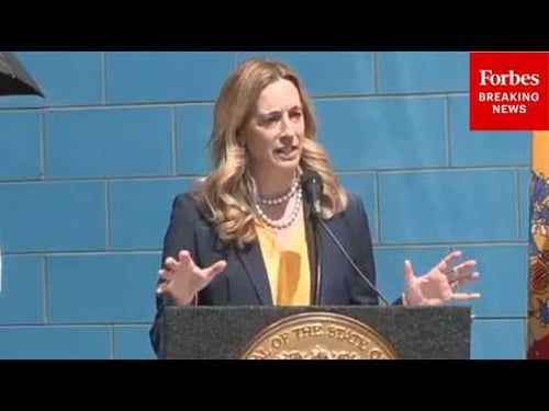 NJ Gov. Mikie Sherrill Holds Briefing On Plan For Universal Home Visits To Families With Newborns