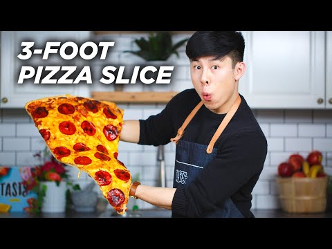 I Made A Giant 3-Foot Pizza Slice ⢠Tasty