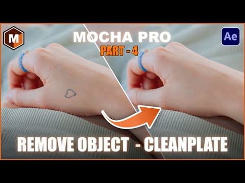 Remove Object using Cleanplates in After Effects using @BorisFXco Mocha Pro | MPRO Series PART 4