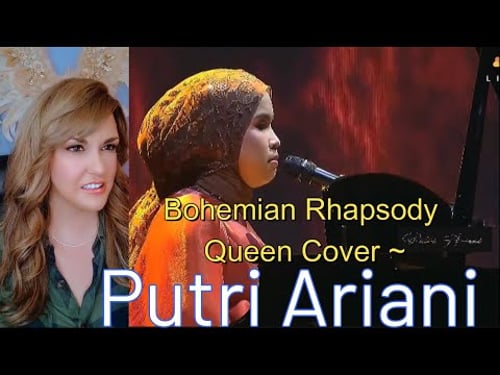 First Reaction ~ Putri Ariani ~ Bohemian Rhapsody cover Queen (HUT TRANSMEDIA 22 LIVE)