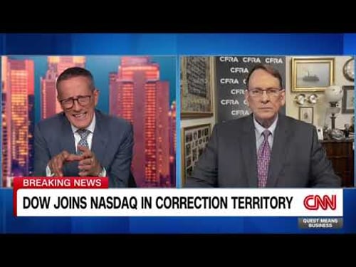 Investment strategist Sam Stovall on the Dow Jones and NASDAQ hitting correction territory