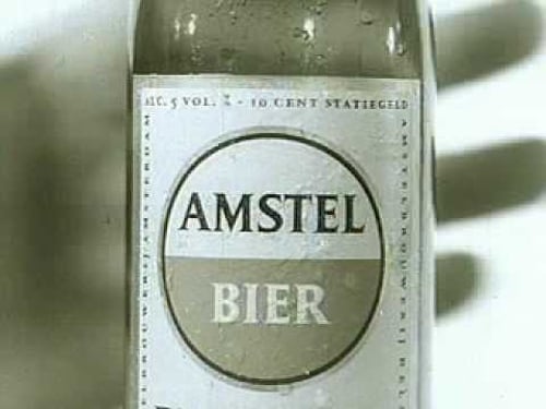 Amstel. Dit is de man. Dit is z'n bier.