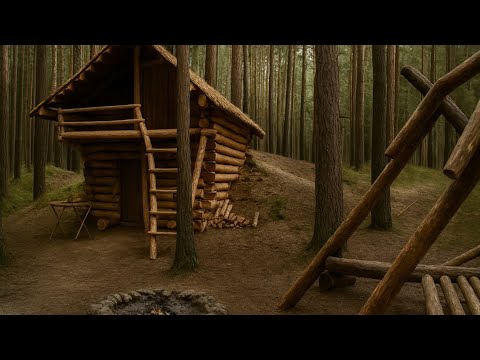 Built a house with an axe and a saw