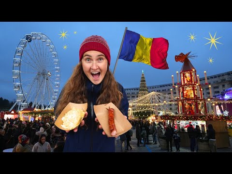 Romania’s Bucharest Christmas Market 🎄🇷🇴 | Stunning Lights, Street Food & Real Experience