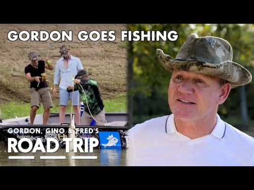 Gordon Tries His Hand At Fishing | Gordon, Gino and Fred: Road Trip