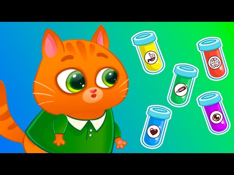 Суровый КОТИК БУБУ #88. Варка зелий и цветных коктейлей. Мультик ИГРА про котят на Игрули TV