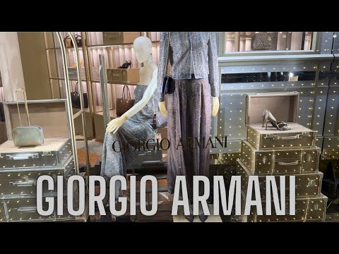 Winter Shopping in Milan | Window Displays & Top Fashion Brands / Giorgio Armani๐๏ธโ๏ธ