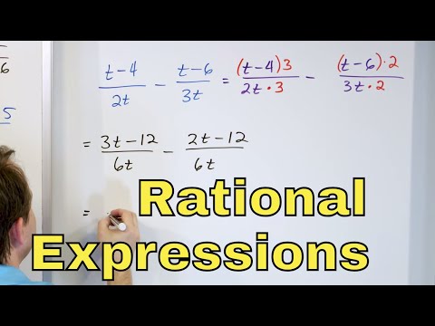17 - Adding, Subtracting & Simplifying Rational Expressions, Part 1