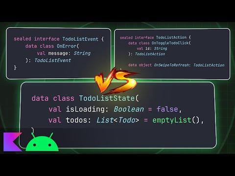 State vs. Actions vs. Events On Android & KMP