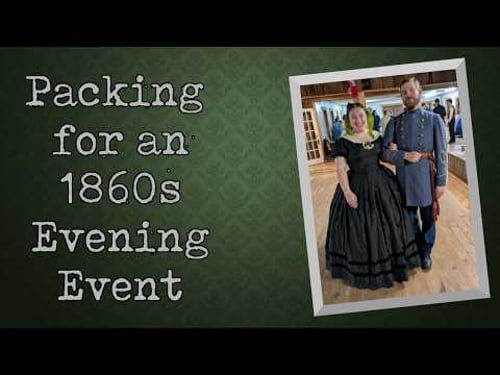 Preparing for an 1860s Evening Party || History in Action