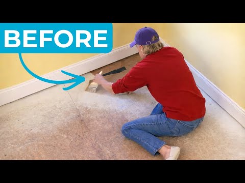 Put paper bags on your floor (this is GENIUS!)