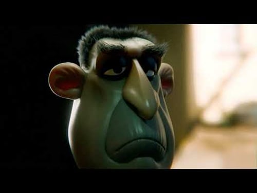 Procedural Eyes and Mouth rigged with Geometry Nodes in Blender