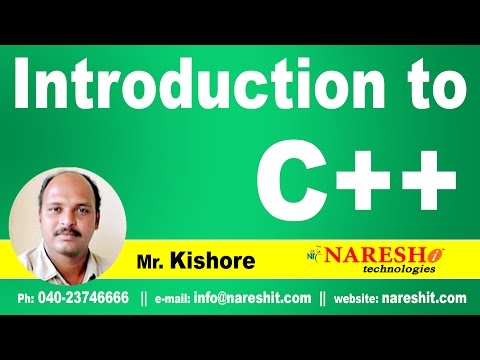 C++ Introduction | C ++ Tutorial | Mr. Kishore